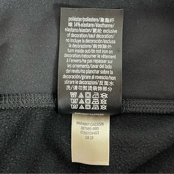 Victoria's Secret PINK Cozy Black Green With Pockets Stretch Ankle Leggings Sz S - Picture 6 of 8